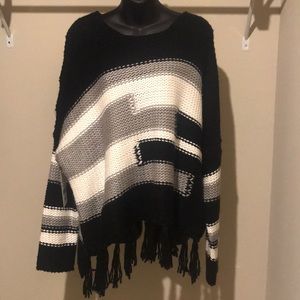 Oversized Aztec print sweater